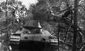 Испытания первого Т-34 на Карельском перешейке. 1940 г.